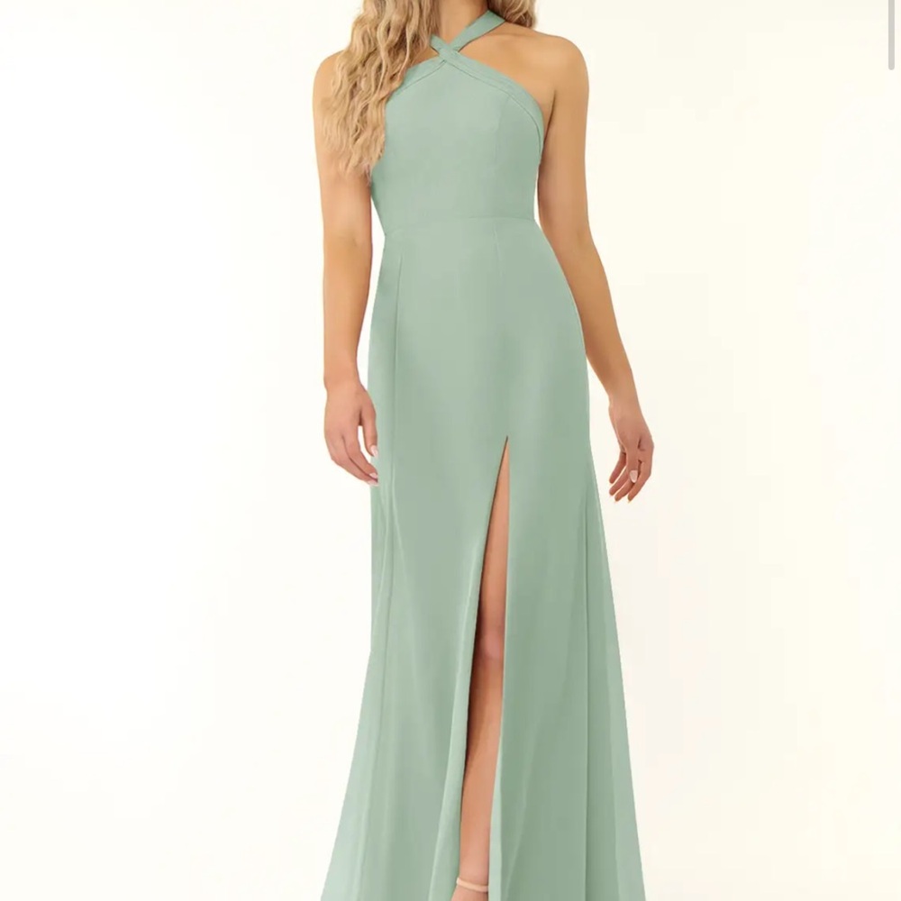 Azazie Rue Dusty Sage Dress